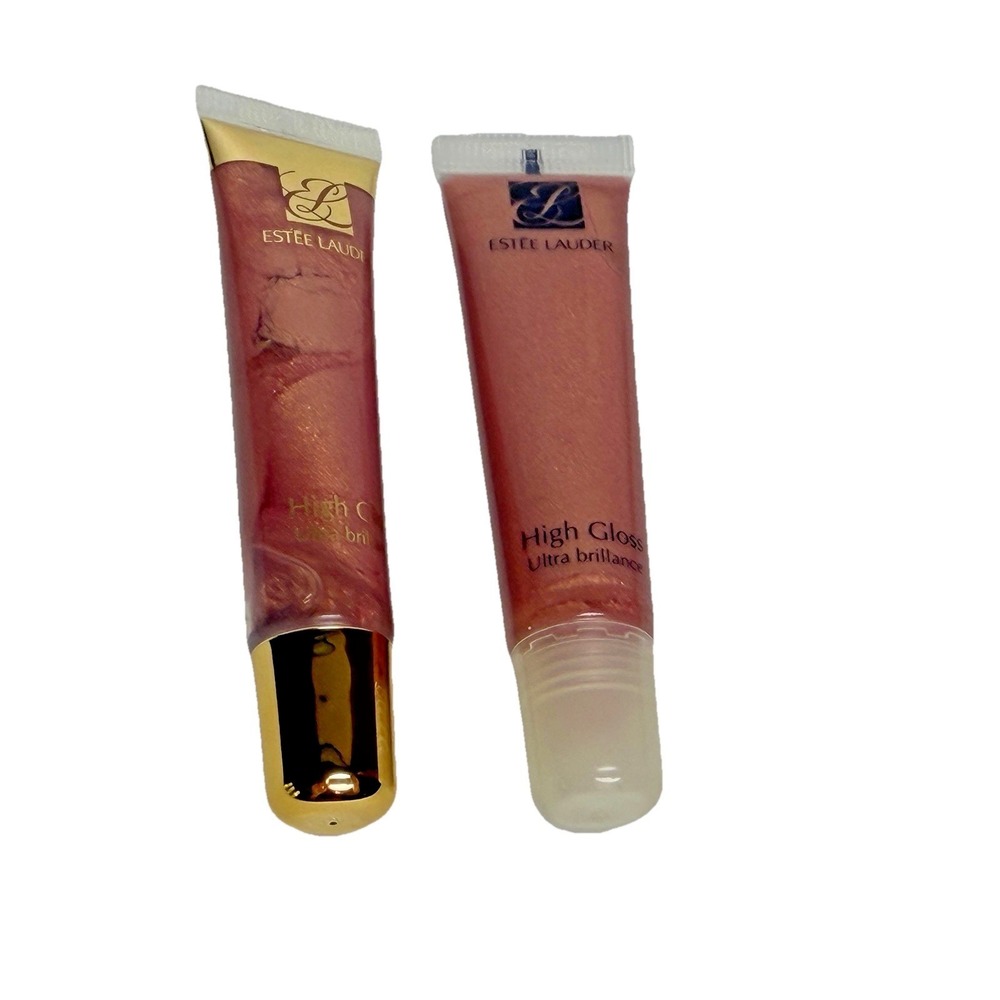 Estee Lauder High Gloss Ultra Brilliance Lip Gloss 10 Rose 0.27oz Lot of 2 NEW